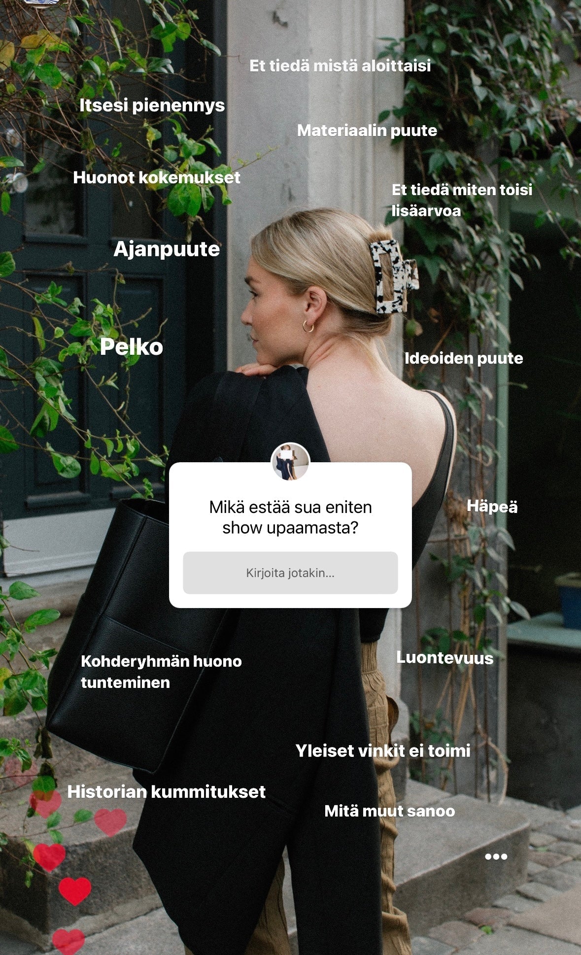 SOS - Sä oot sun story-kurssi 🆘
